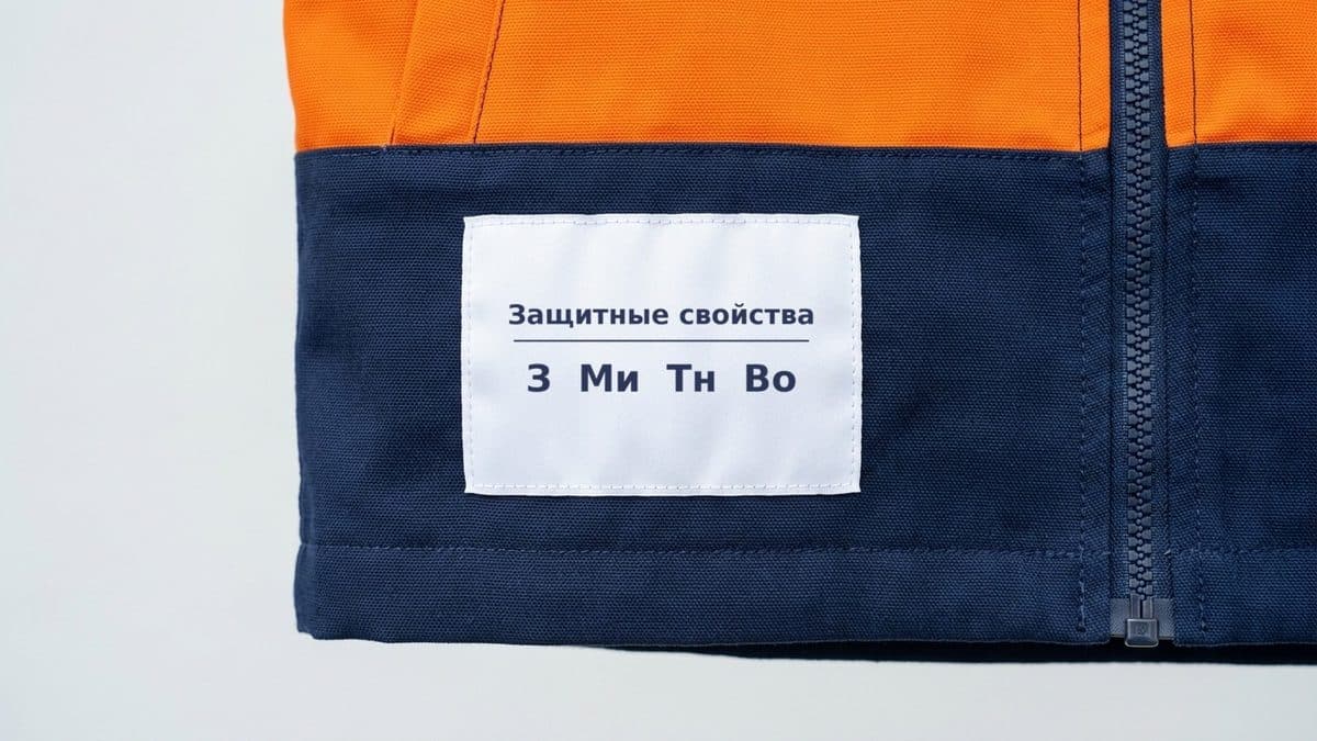 Маркировка спецодежды: что значат З, Ми, Тн, Мун 200
