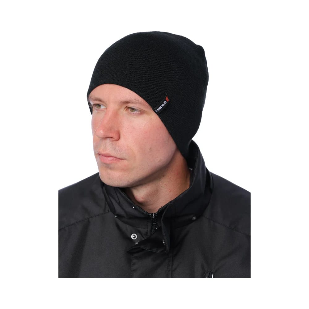 Шапка Brodeks Light Bicolor, чёрный с серым