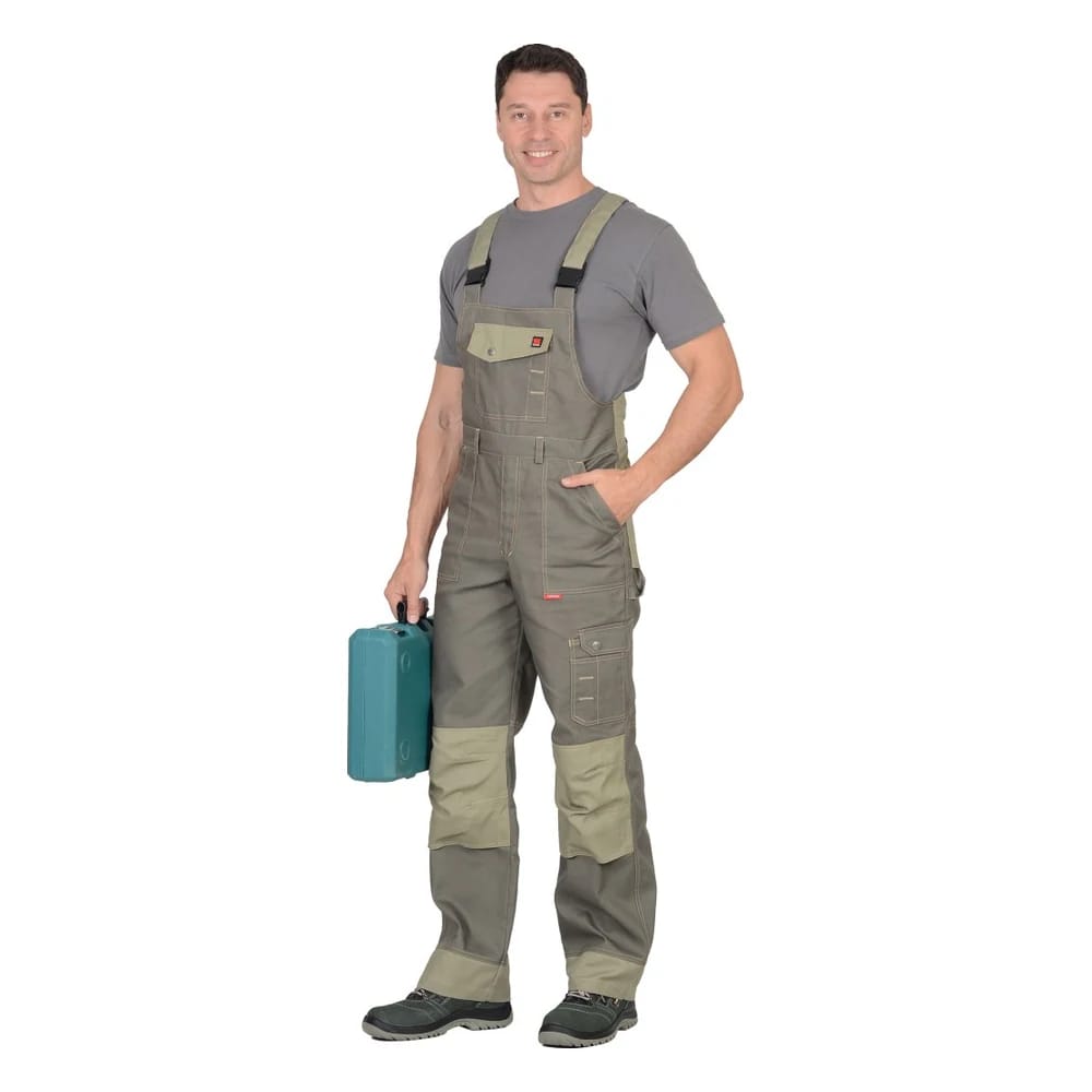 Полукомбинезон рабочий мужской летний Вест-Ворк, оливковый