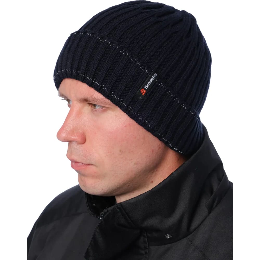 Шапка Brodeks Regular Fleece Lining, тёмно-синий