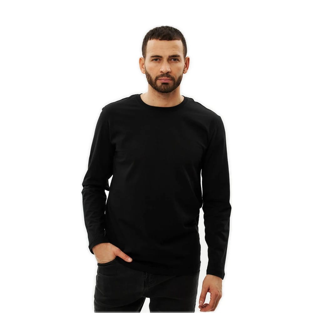 Футболка 160 г.м2 с длинным рукавом, чёрный