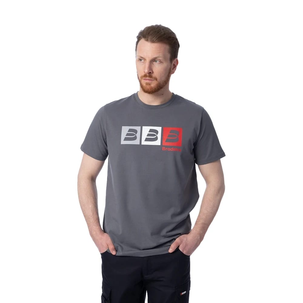 Футболка мужская Brodeks KS705, серый