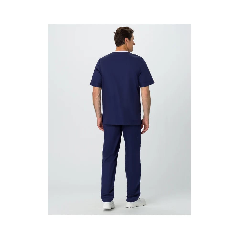 Костюм медицинский мужской Марк MedLine, синий