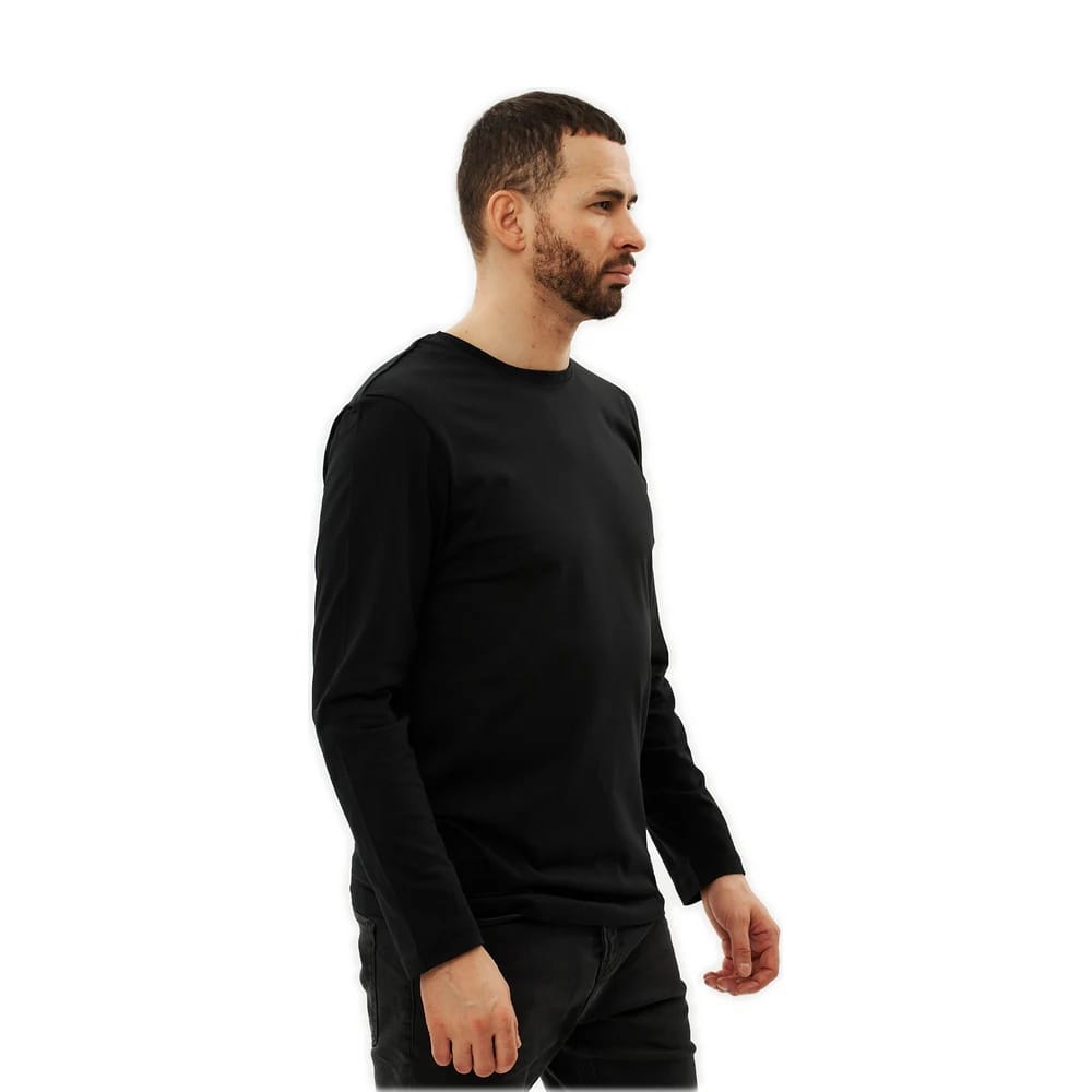 Футболка 160 г.м2 с длинным рукавом, чёрный