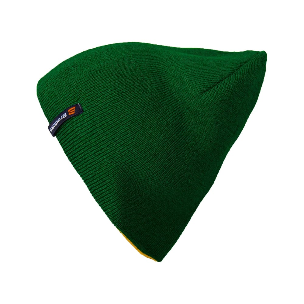 Шапка Brodeks Light Bicolor, зелёный с жёлтым