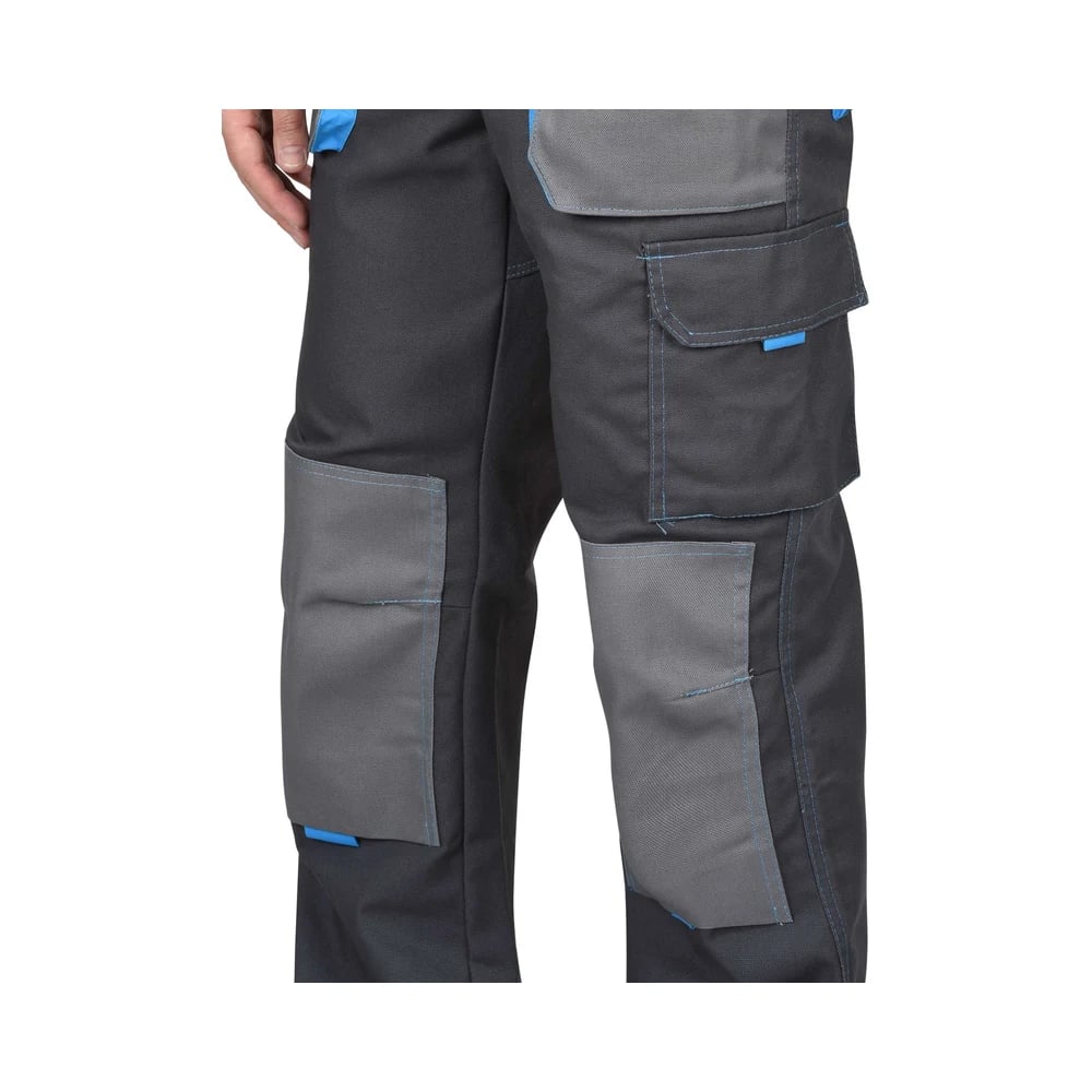 Костюм рабочий мужской летний Двин (куртка, полукомбинезон), серый — фото 5