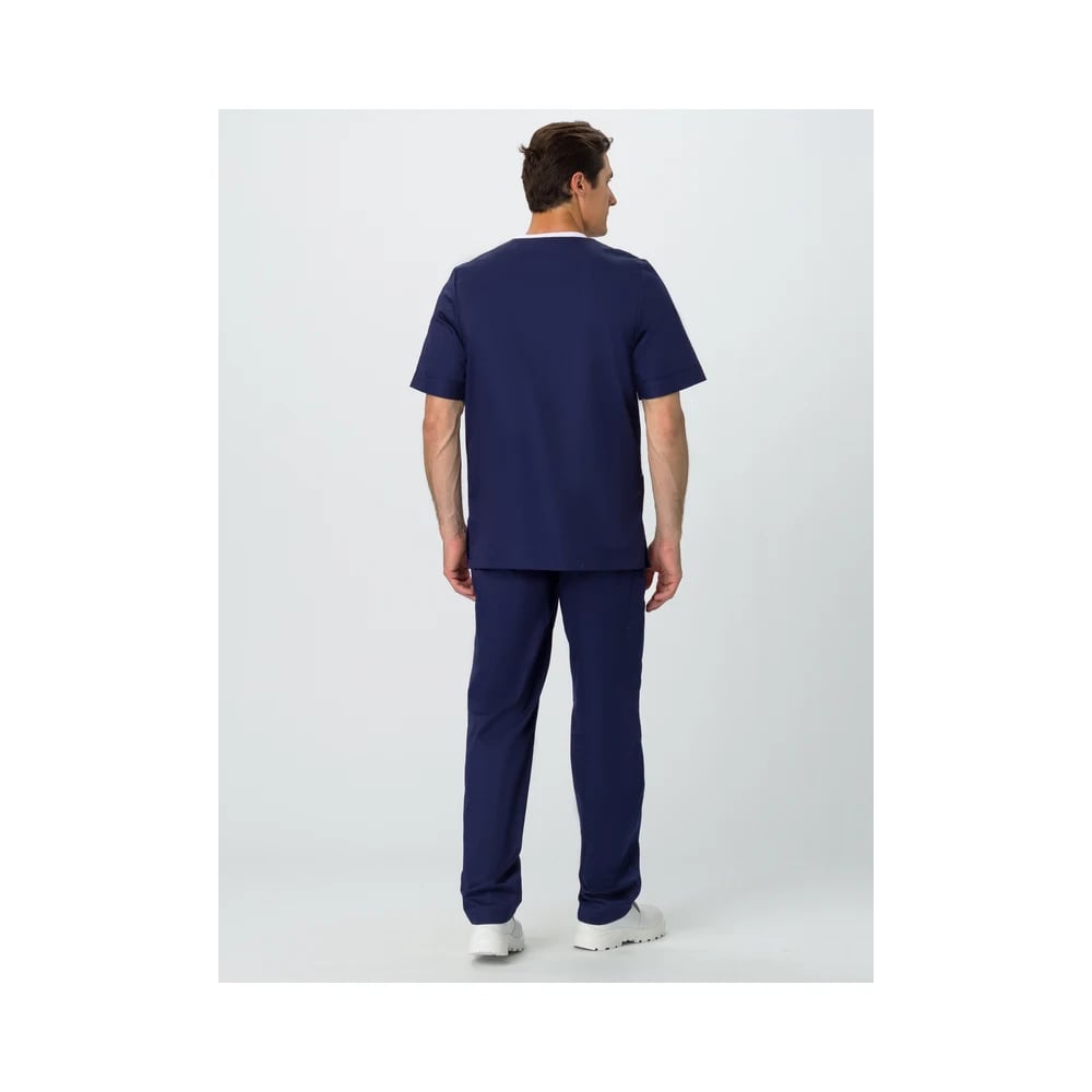 Костюм медицинский мужской Марк MedLine, синий — фото 2