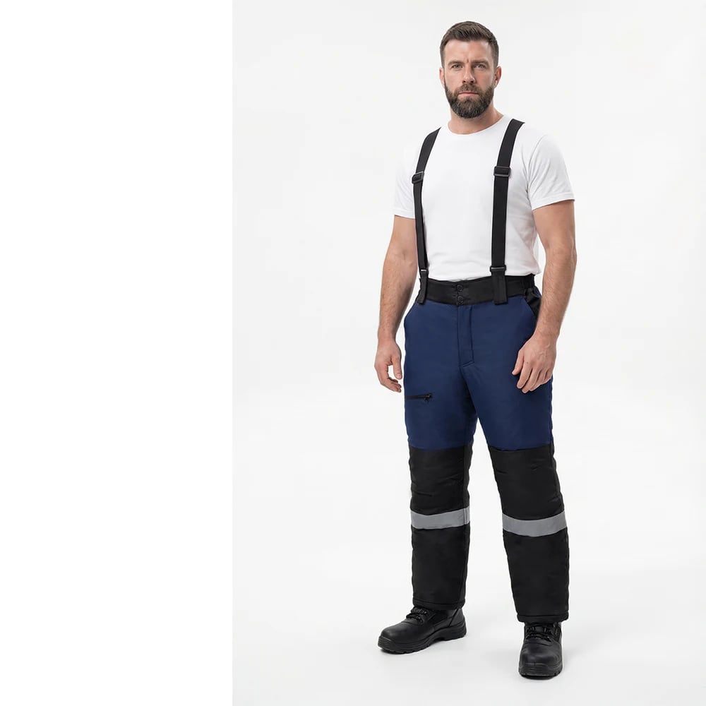 Брюки мужские зимние ProfLineSpecialist, темно-синий с черным — фото 2