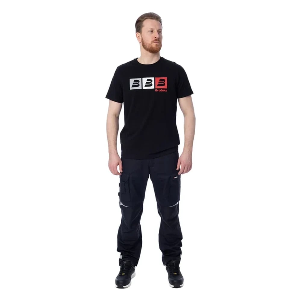 Футболка мужская Brodeks KS705, чёрный