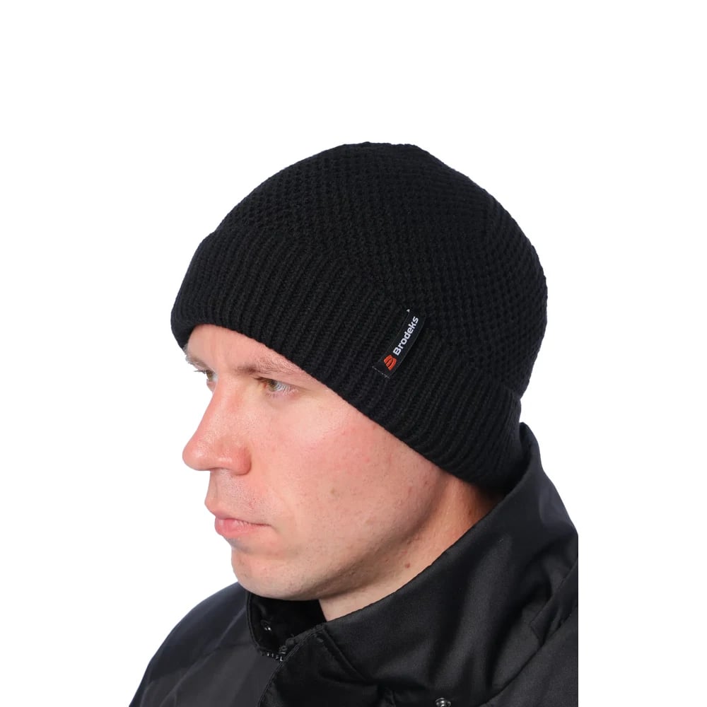 Шапка Brodeks Regular Fleece Warming, чёрный — фото 2