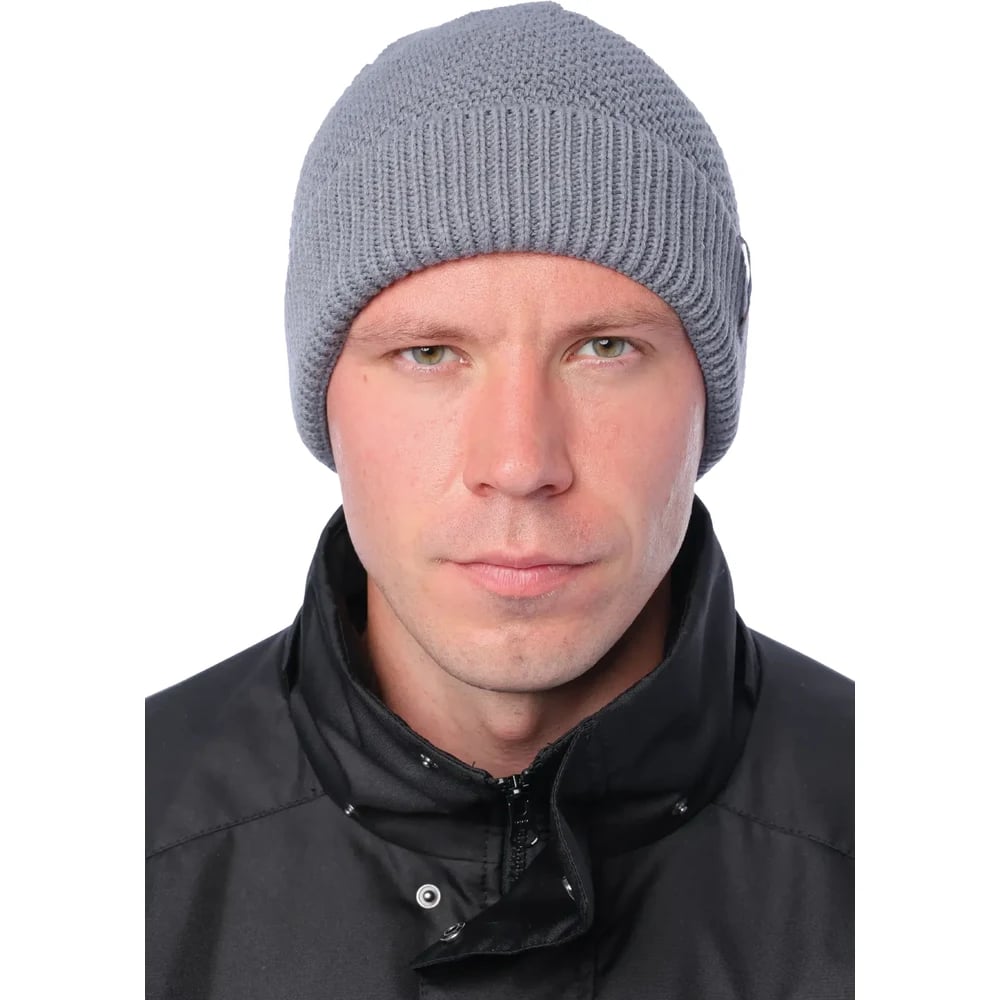 Шапка Brodeks Regular Fleece Warming, серый — фото 3
