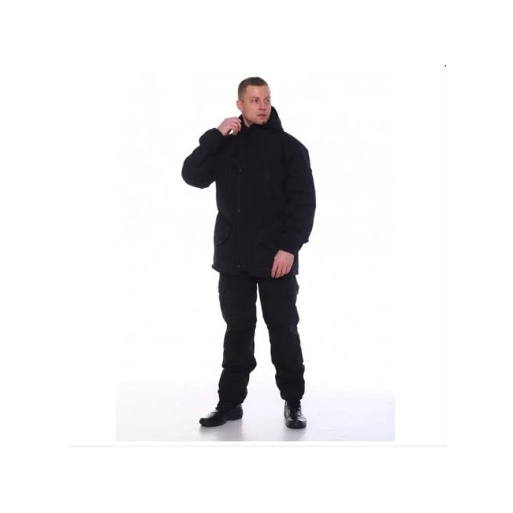 Костюм мужской зимний Горка-5 Шторм (куртка, брюки), чёрный