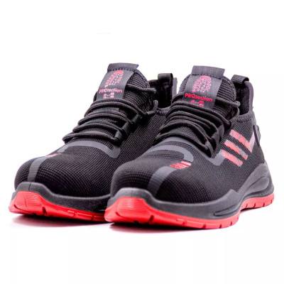 Кроссовки ПУ/ТПУ с КП, черный с красным - купить по привлекательной цене в интернет-магазине СпецСнабУрал.