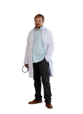 Халат медицинский мужской Алекс-1 белый ТиСи - купить по привлекательной цене в интернет-магазине СпецСнабУрал.