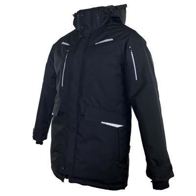 Куртка-парка мужская зимняя Brodeks KW 215, черный - купить по привлекательной цене в интернет-магазине СпецСнабУрал.
