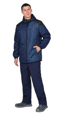Куртка мужская зимняя Спринтер, синяя  - купить по привлекательной цене в интернет-магазине СпецСнабУрал.