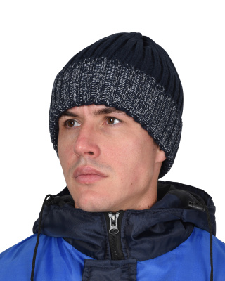 Шапка Юка с СВ-элементами темно-синяя - купить по привлекательной цене в интернет-магазине СпецСнабУрал.
