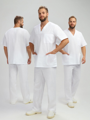 Костюм хирурга, белый - купить по привлекательной цене в интернет-магазине СпецСнабУрал.