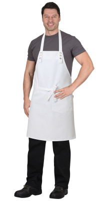 Фартук Бариста, белый - купить по привлекательной цене в интернет-магазине СпецСнабУрал.