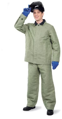 Костюм сварщика брезентовый с налокотниками и наколенниками - купить по привлекательной цене в интернет-магазине СпецСнабУрал.