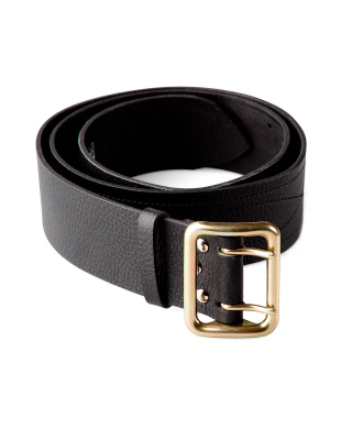 Ремень ОМОН кожаный 50мм чёрный р.130-140 - купить по привлекательной цене в интернет-магазине СпецСнабУрал.