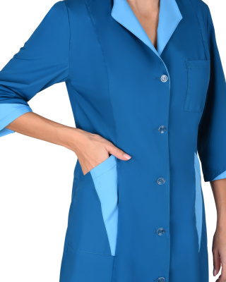 Халат Марлен ,морская волна - купить по привлекательной цене в интернет-магазине СпецСнабУрал.