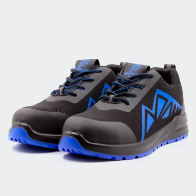 Кроссовки усиленные ПУ/ТПУ, КП, КС, чёрный с синим - купить по привлекательной цене в интернет-магазине СпецСнабУрал.