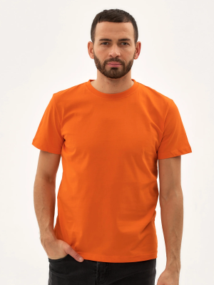 Футболка хлопковая, оранжевый - купить по привлекательной цене в интернет-магазине СпецСнабУрал.