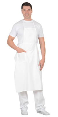 Фартук х/б белый, бязь - купить по привлекательной цене в интернет-магазине СпецСнабУрал.