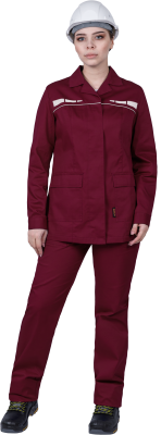 Костюм женский летний Оператор, бордовый - купить по привлекательной цене в интернет-магазине СпецСнабУрал.