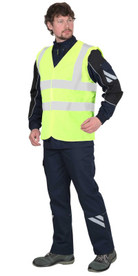 Жилет сигнальный кл.1, 4 СОП лимонный (Распродажа) - купить по привлекательной цене в интернет-магазине СпецСнабУрал.