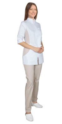 Костюм женский Барбара, белый - купить по привлекательной цене в интернет-магазине СпецСнабУрал.