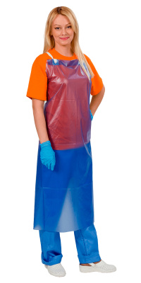 Фартук ПВХ ЩИТ-1 облегченный, синий  - купить по привлекательной цене в интернет-магазине СпецСнабУрал.