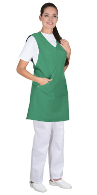 Фартук женский Флёр, зеленый - купить по привлекательной цене в интернет-магазине СпецСнабУрал.