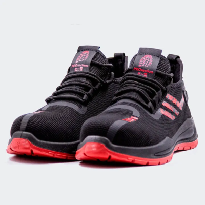 Кроссовки ПУ/ТПУ с КП, черный с красным - купить по привлекательной цене в интернет-магазине СпецСнабУрал.