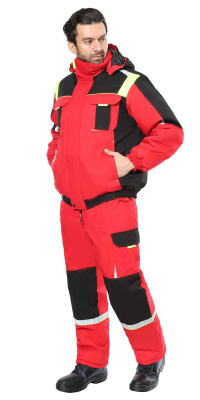 Костюм мужской зимний Стан, красный - купить по привлекательной цене в интернет-магазине СпецСнабУрал.