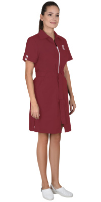 Халат женский Виктория, бордовый - купить по привлекательной цене в интернет-магазине СпецСнабУрал.