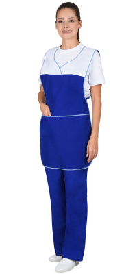 Фартук-сарафан Весна, васильковый - купить по привлекательной цене в интернет-магазине СпецСнабУрал.