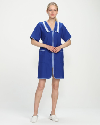 Халат женский ИТР, васильковый - купить по привлекательной цене в интернет-магазине СпецСнабУрал.