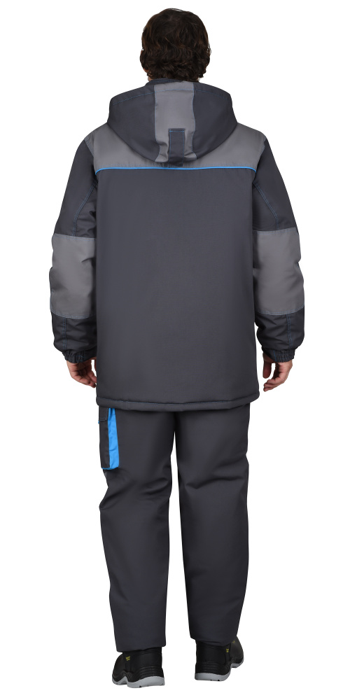 Костюм рабочий мужской зимний Двин (куртка, полукомбинезон), серый - купить по привлекательной цене в интернет-магазине СпецСнабУрал.