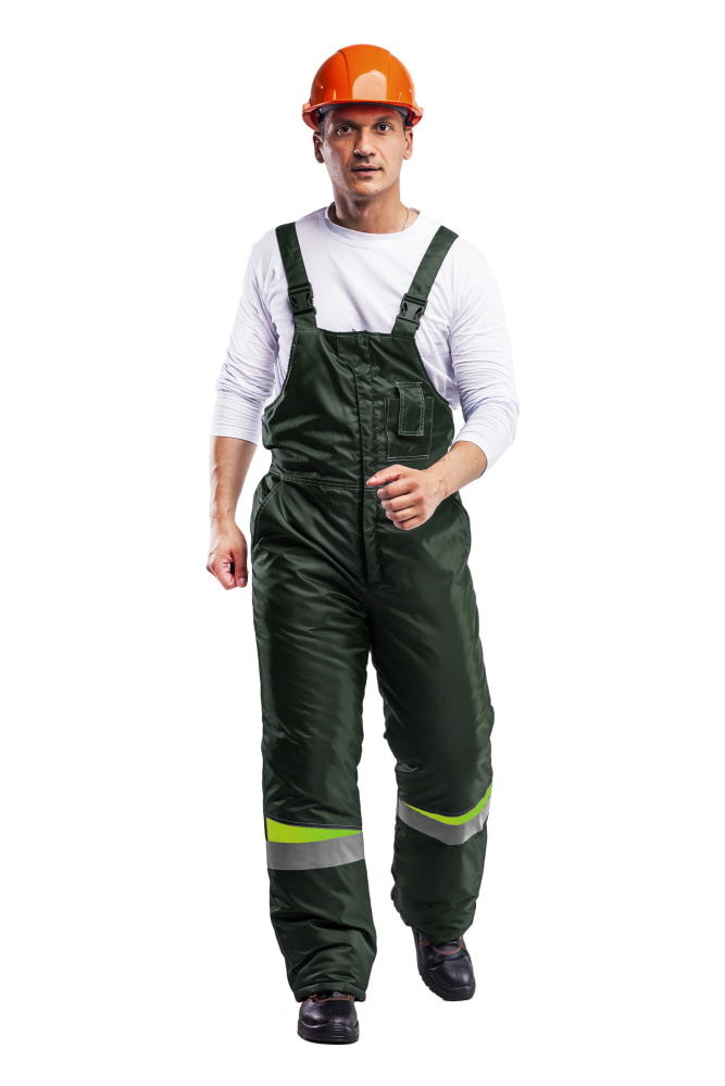 Костюм рабочий мужской зимний Комфорт (куртка, полукомбинезон), темно-зеленый - купить по привлекательной цене в интернет-магазине СпецСнабУрал.