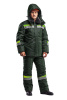 Костюм рабочий мужской зимний Комфорт (куртка, полукомбинезон), темно-зеленый - купить по привлекательной цене в интернет-магазине СпецСнабУрал.