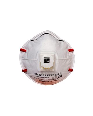 Респиратор ВМ-8132 NR D FFP3 (50 ПДК) с клапаном, чашеобразная, от аэрозолей - купить по привлекательной цене в интернет-магазине СпецСнабУрал.
