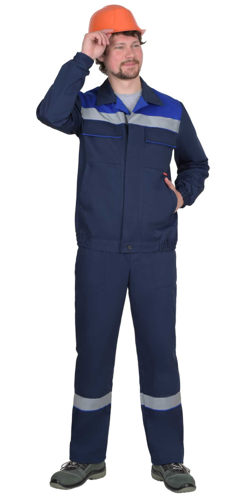 Костюм мужской Мастер-Росс, синий - купить по привлекательной цене в интернет-магазине СпецСнабУрал.