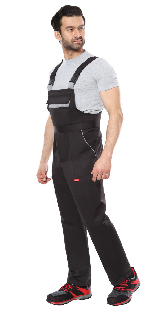 Полукомбинезон мужской Профессионал, черный - купить по привлекательной цене в интернет-магазине СпецСнабУрал.