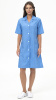 Халат женский медицинский Селена, голубой - купить по привлекательной цене в интернет-магазине СпецСнабУрал.
