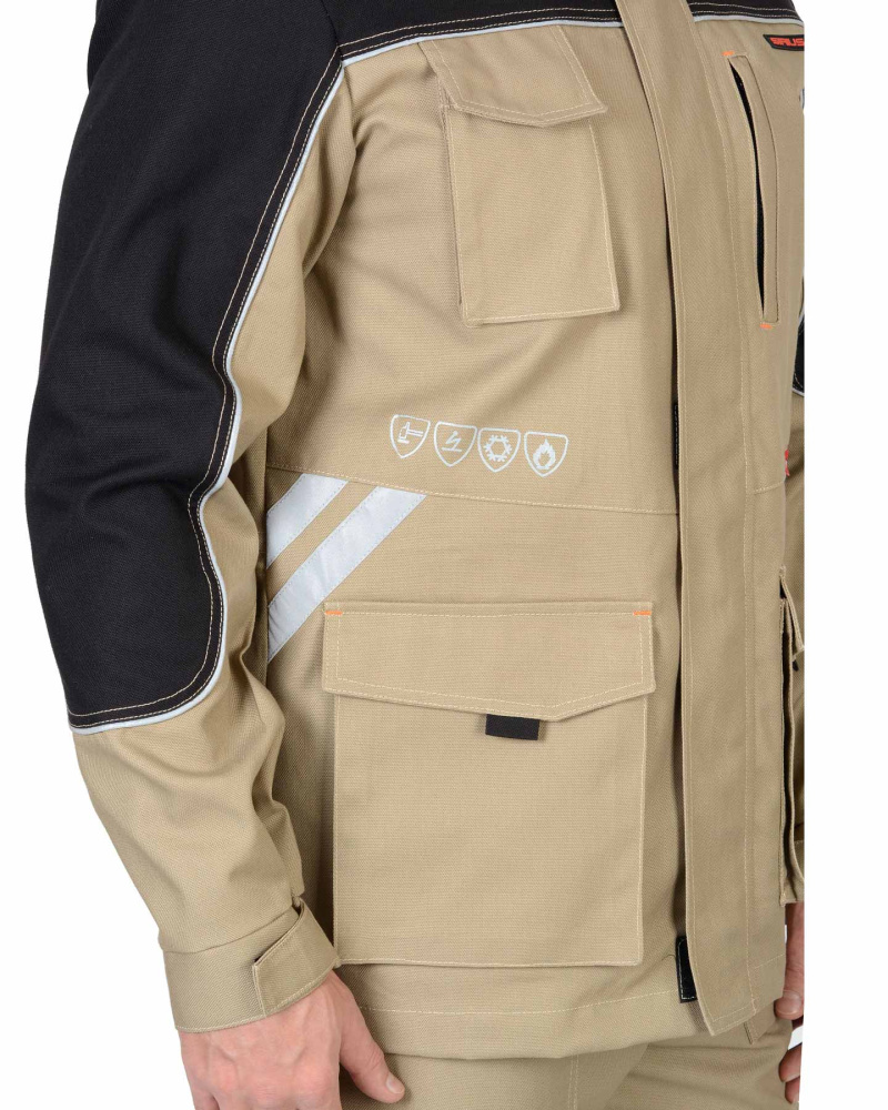 Куртка рабочая мужская длинная Вест-Ворк, бежевый - купить по привлекательной цене в интернет-магазине СпецСнабУрал.