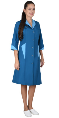 Халат Марлен ,морская волна - купить по привлекательной цене в интернет-магазине СпецСнабУрал.