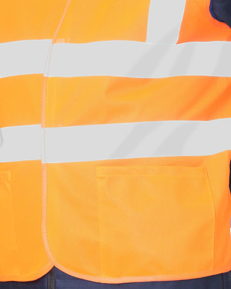 Жилет сигнальный, 2 СОП, оранжевый - купить по привлекательной цене в интернет-магазине СпецСнабУрал.