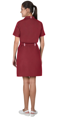 Халат женский Виктория, бордовый - купить по привлекательной цене в интернет-магазине СпецСнабУрал.